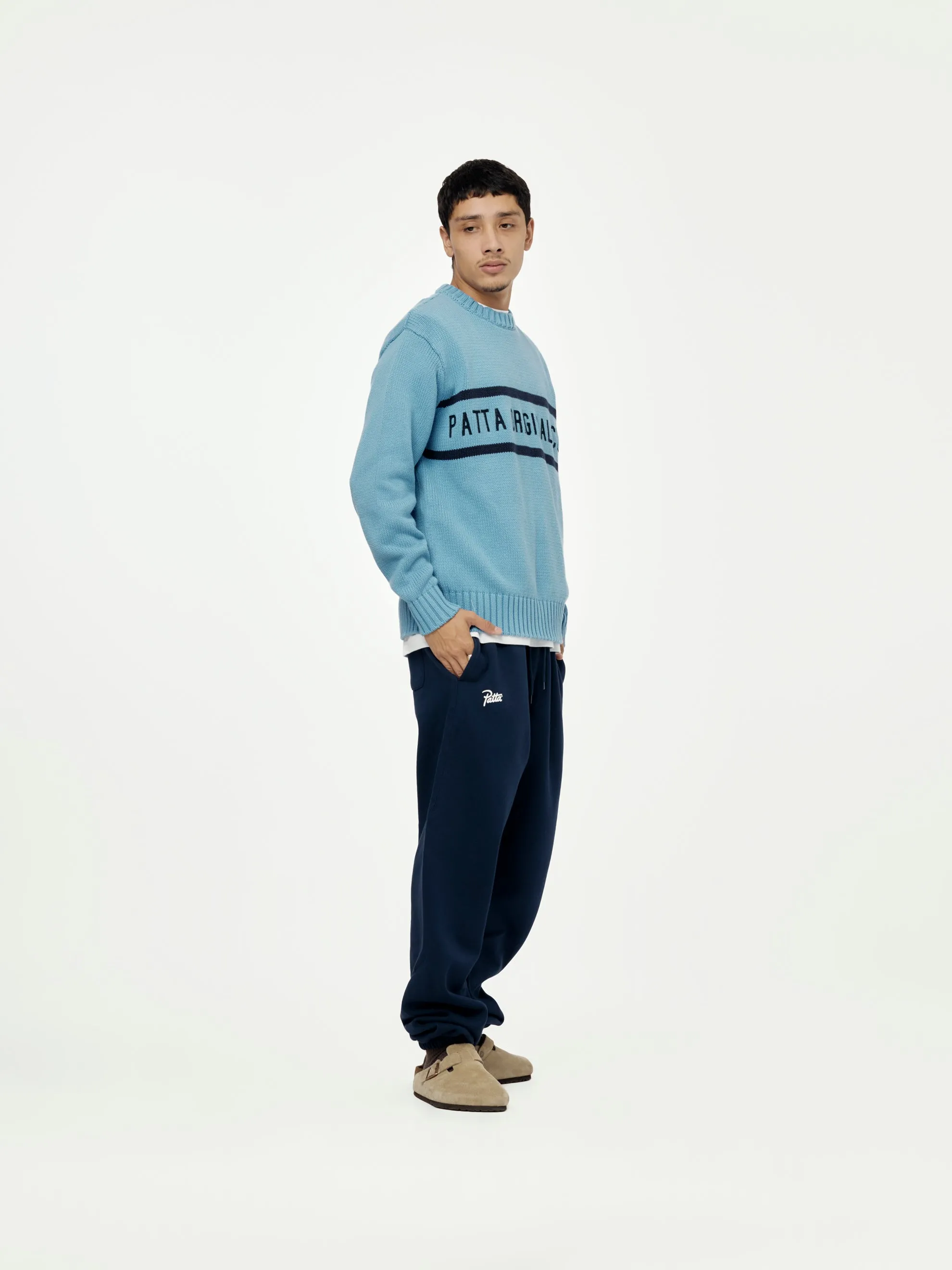 Original Clothing Knitted Jumper (Dusty Blue)