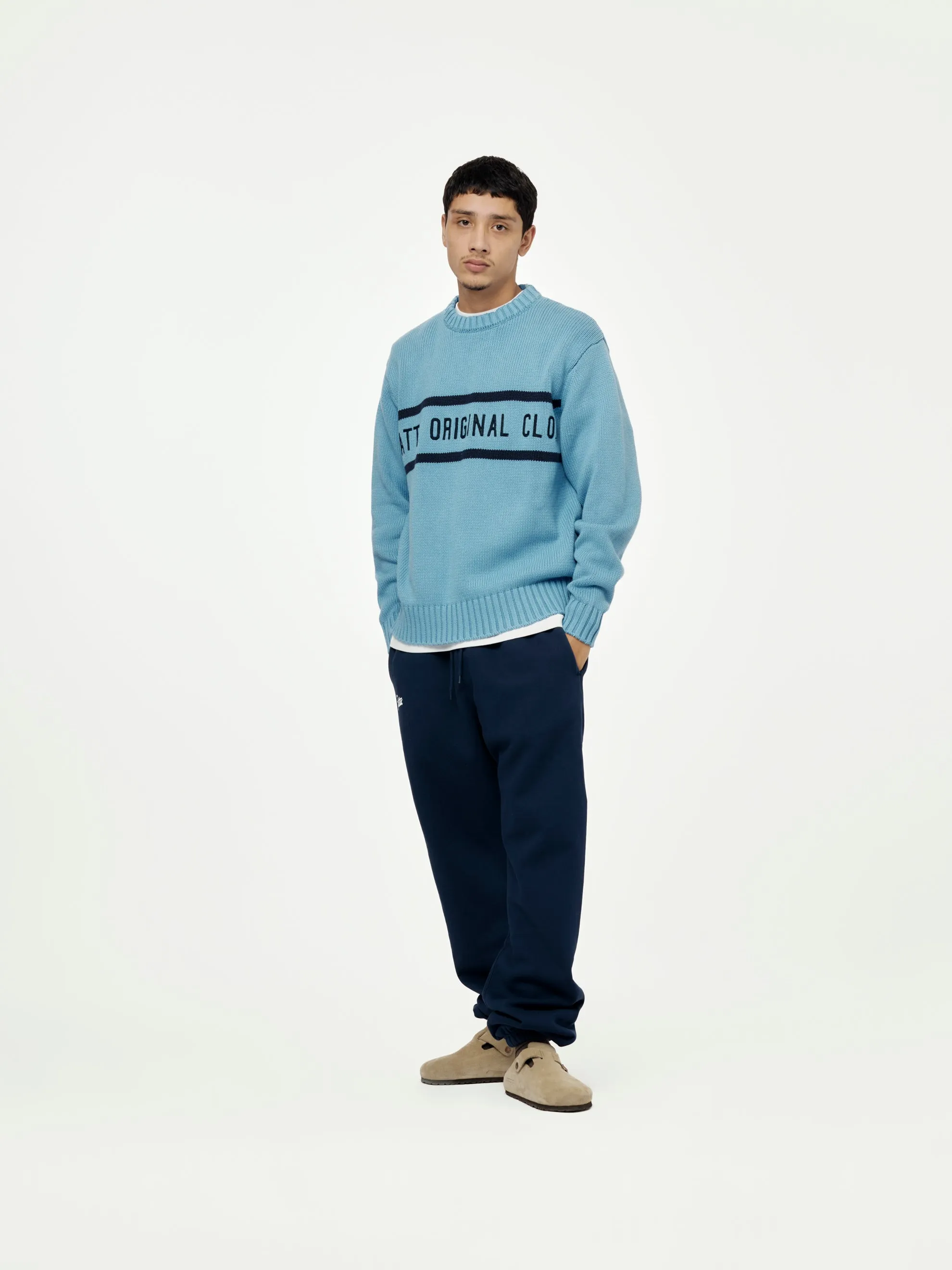 Original Clothing Knitted Jumper (Dusty Blue)
