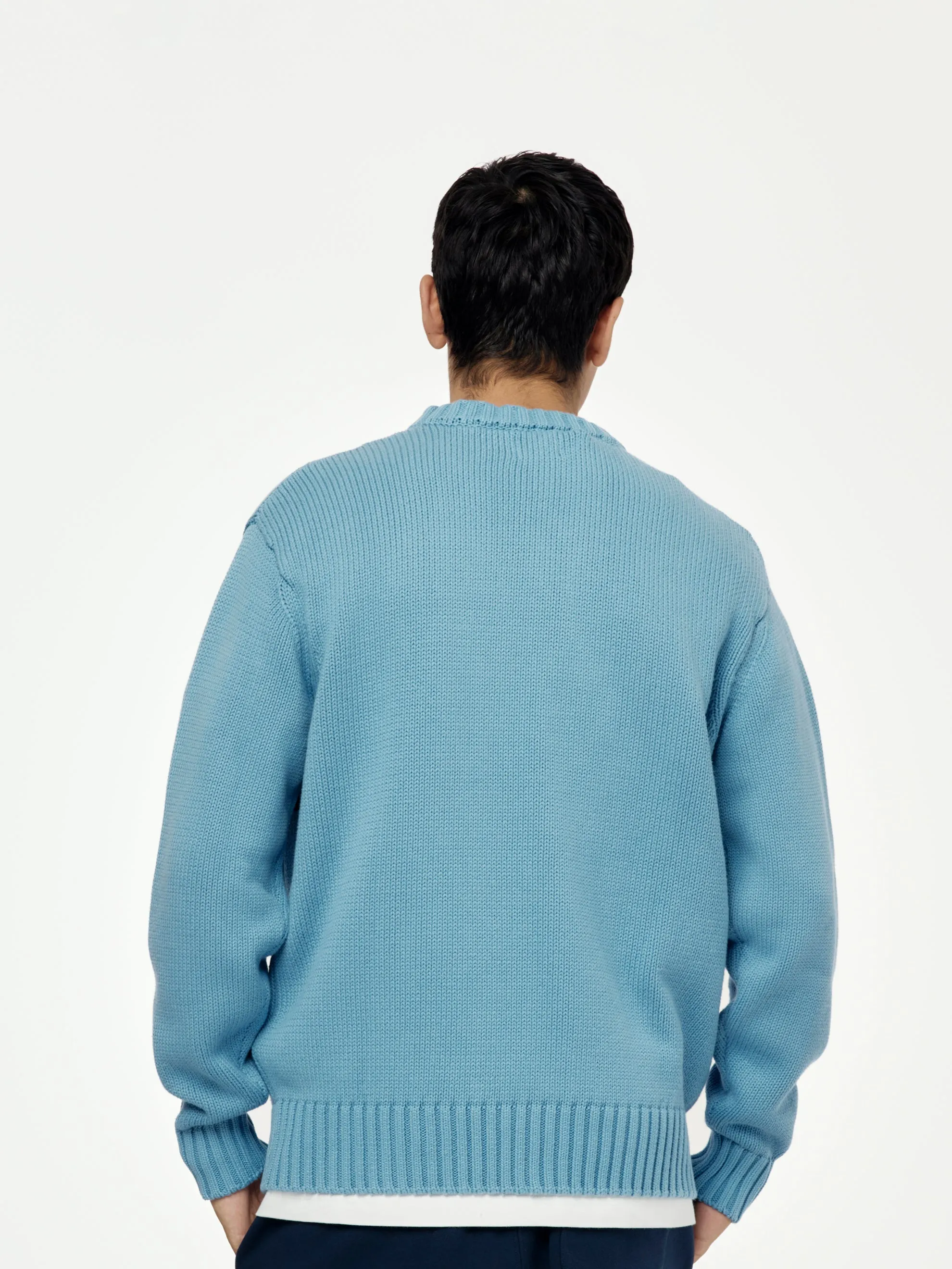 Original Clothing Knitted Jumper (Dusty Blue)