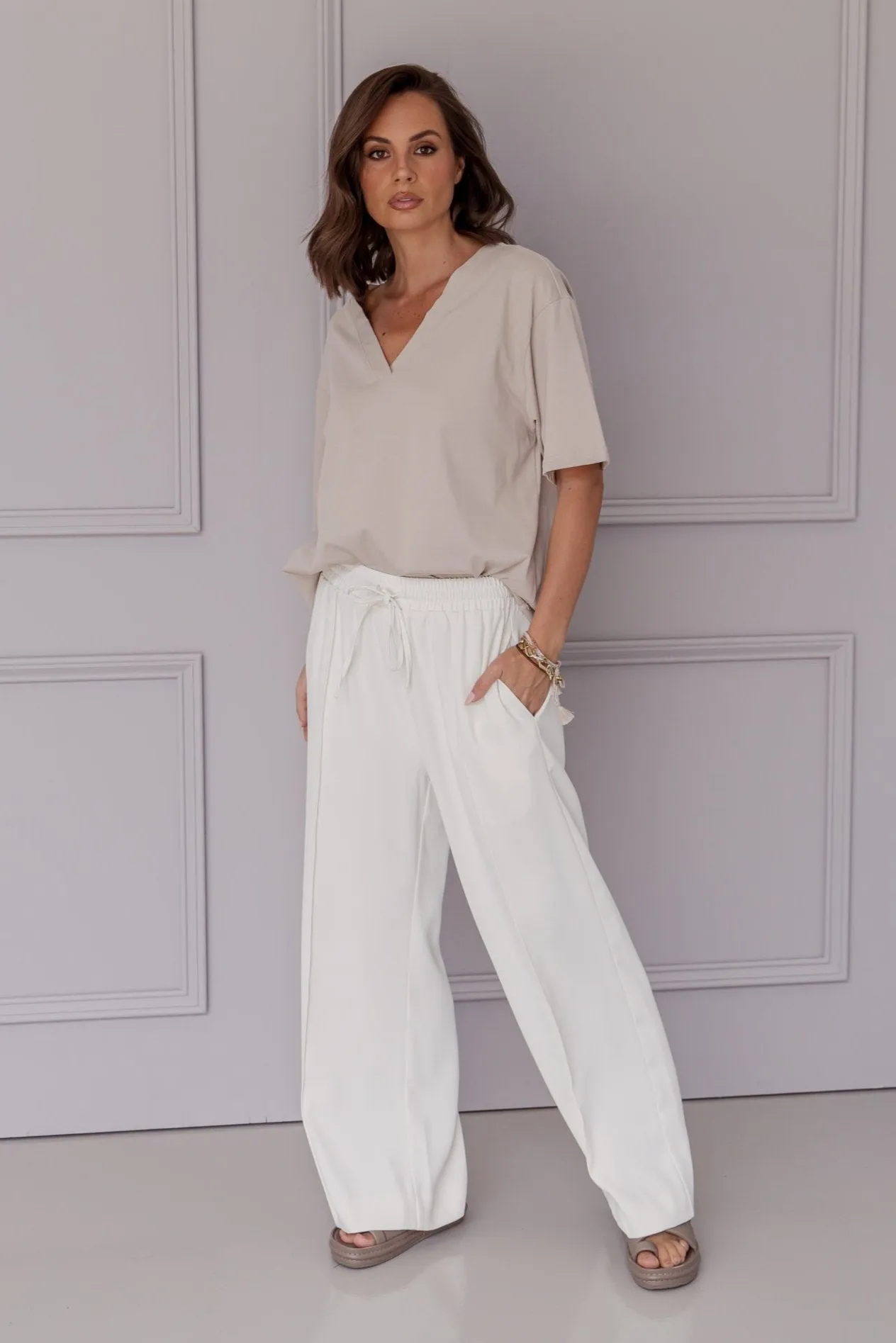 PENTAGON Pants White