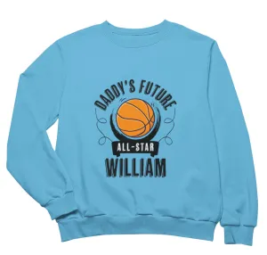 Personalized Toddler Boys Long Sleeve Gift Sweatshirt with 'Daddy's Future' Text