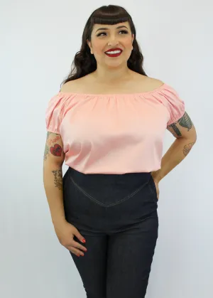 Pink Gitana Pin Up Top XS-3XL
