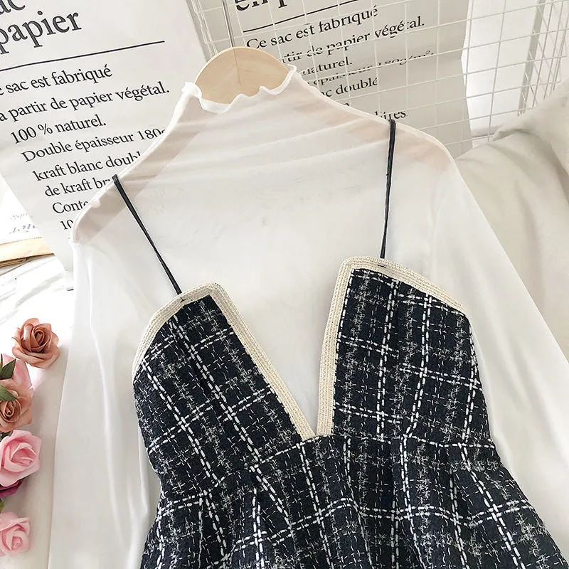 Plaid V-Neck Camisole