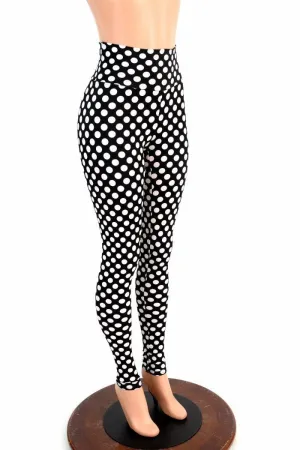 Polka Dot High Waist Pinup Leggings
