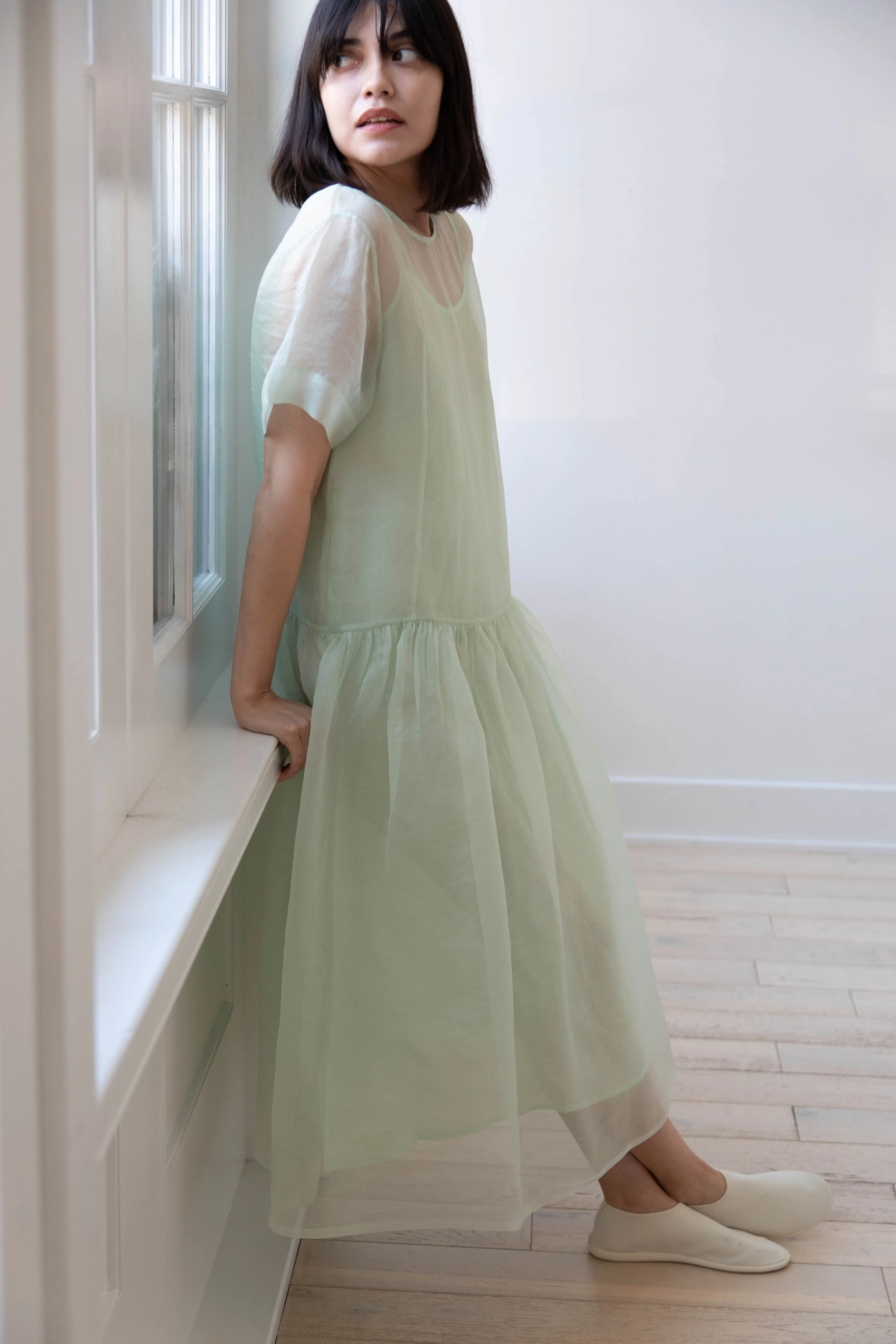 RB by Runaway Bicycle | Silk Organza Coco Dress in Mint