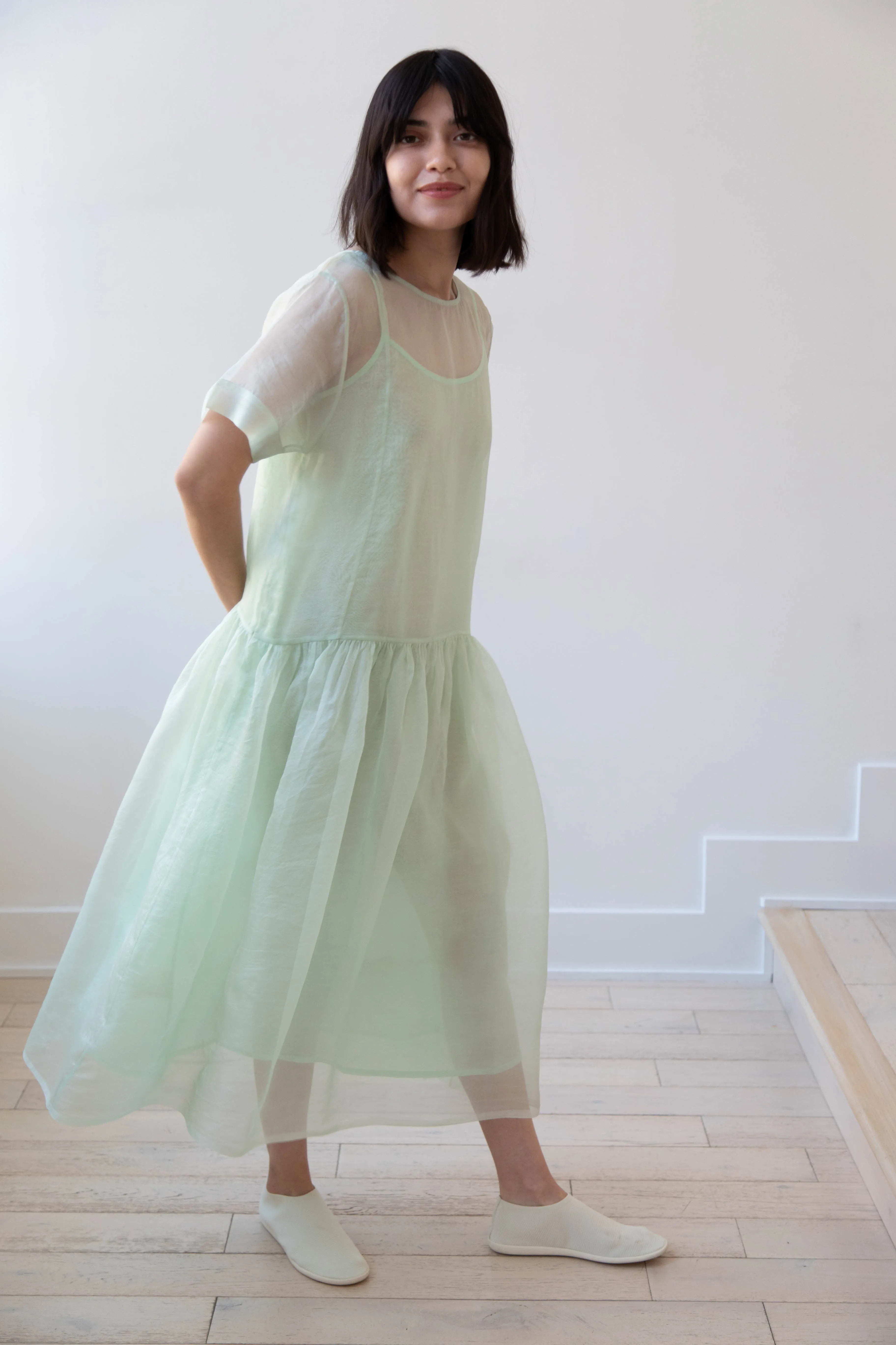 RB by Runaway Bicycle | Silk Organza Coco Dress in Mint