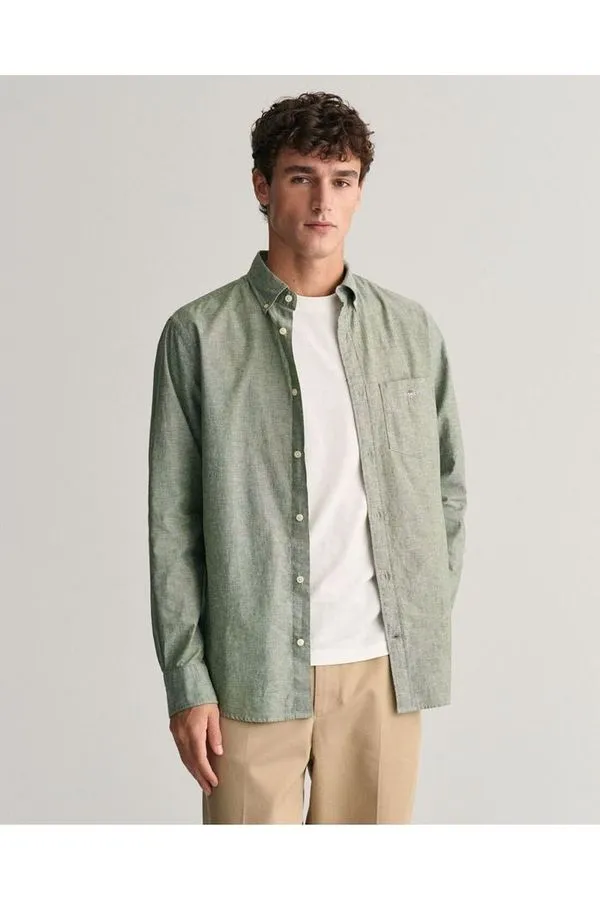 REG COTTON LINEN SHIRT