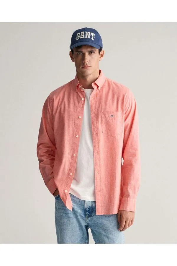 REG COTTON LINEN SHIRT