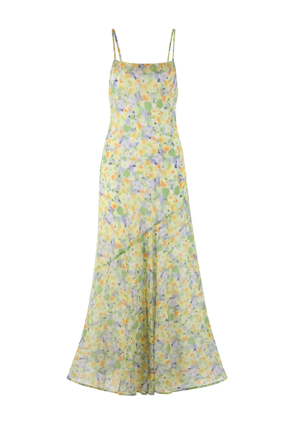 Reign Spring Floral Strappy Maxi Slip Dress