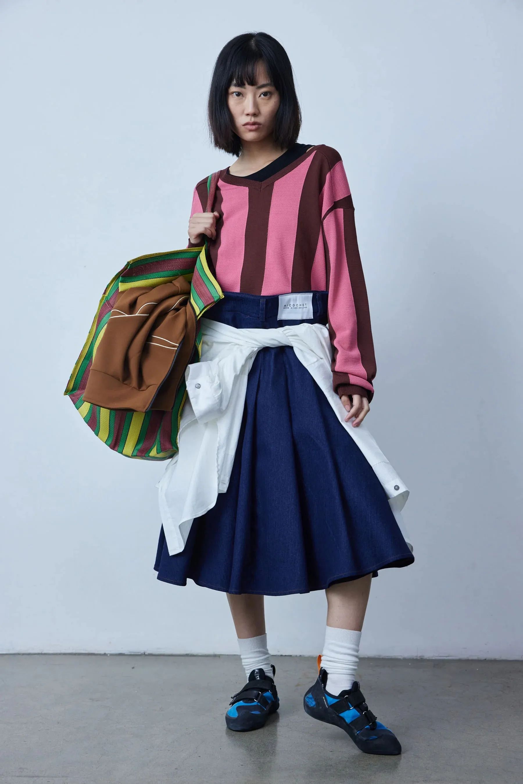 Ricochet Messi Top - Pink & Brown