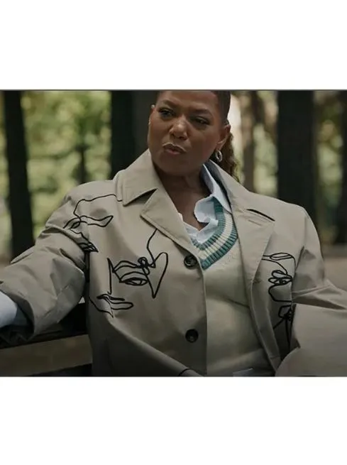 Robyn McCall The Equalizer S03 Queen Latifah Printed Trench Coat