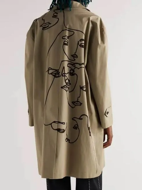 Robyn McCall The Equalizer S03 Queen Latifah Printed Trench Coat