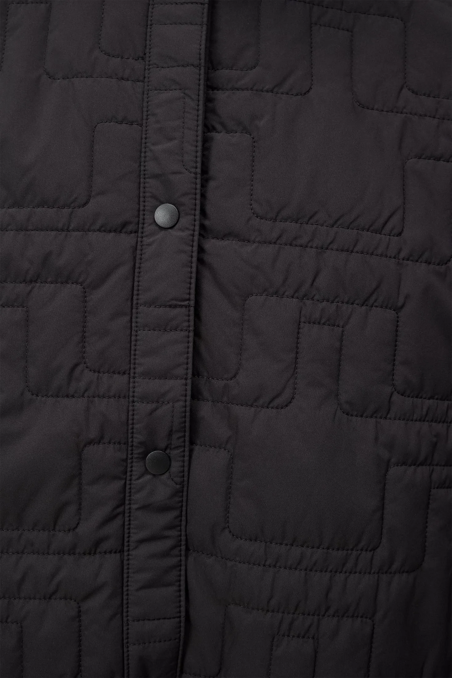 Rose Padded Shirt / Black