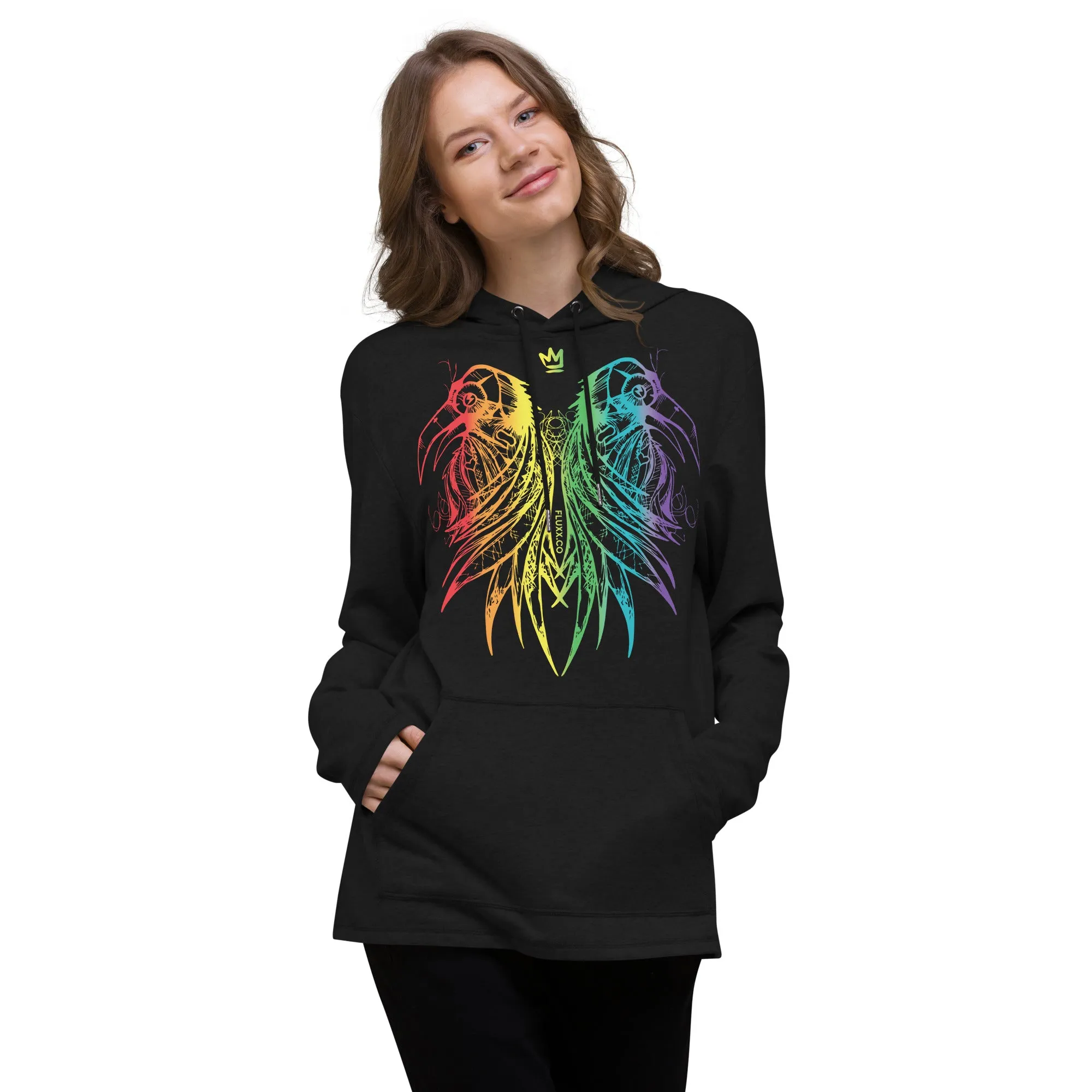 Royal Raven Pride Lightweight Hoodie Black/Rainbow