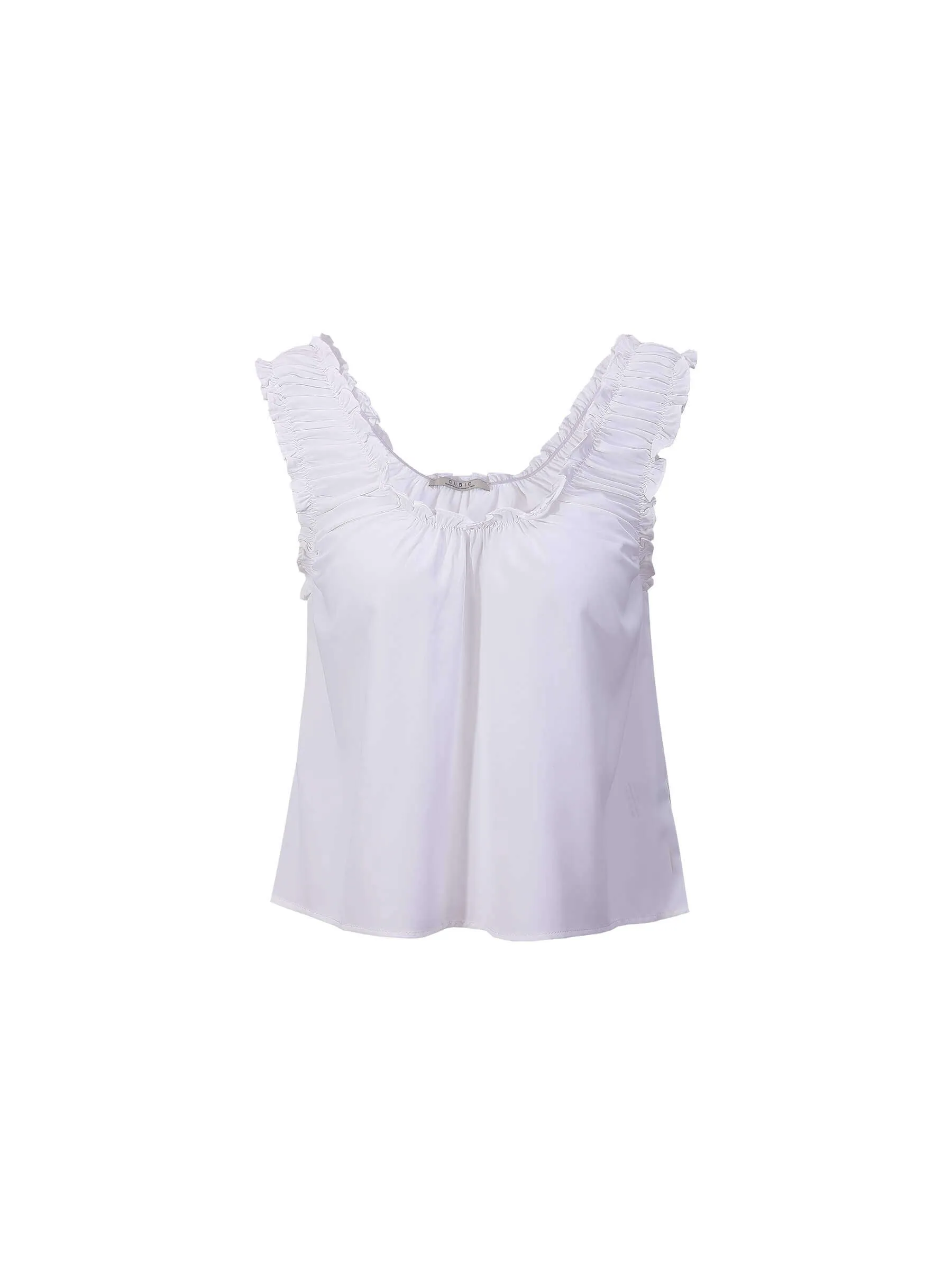 Ruched Thick Strap Tank Top