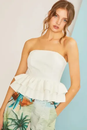 Ruffled Tube Top