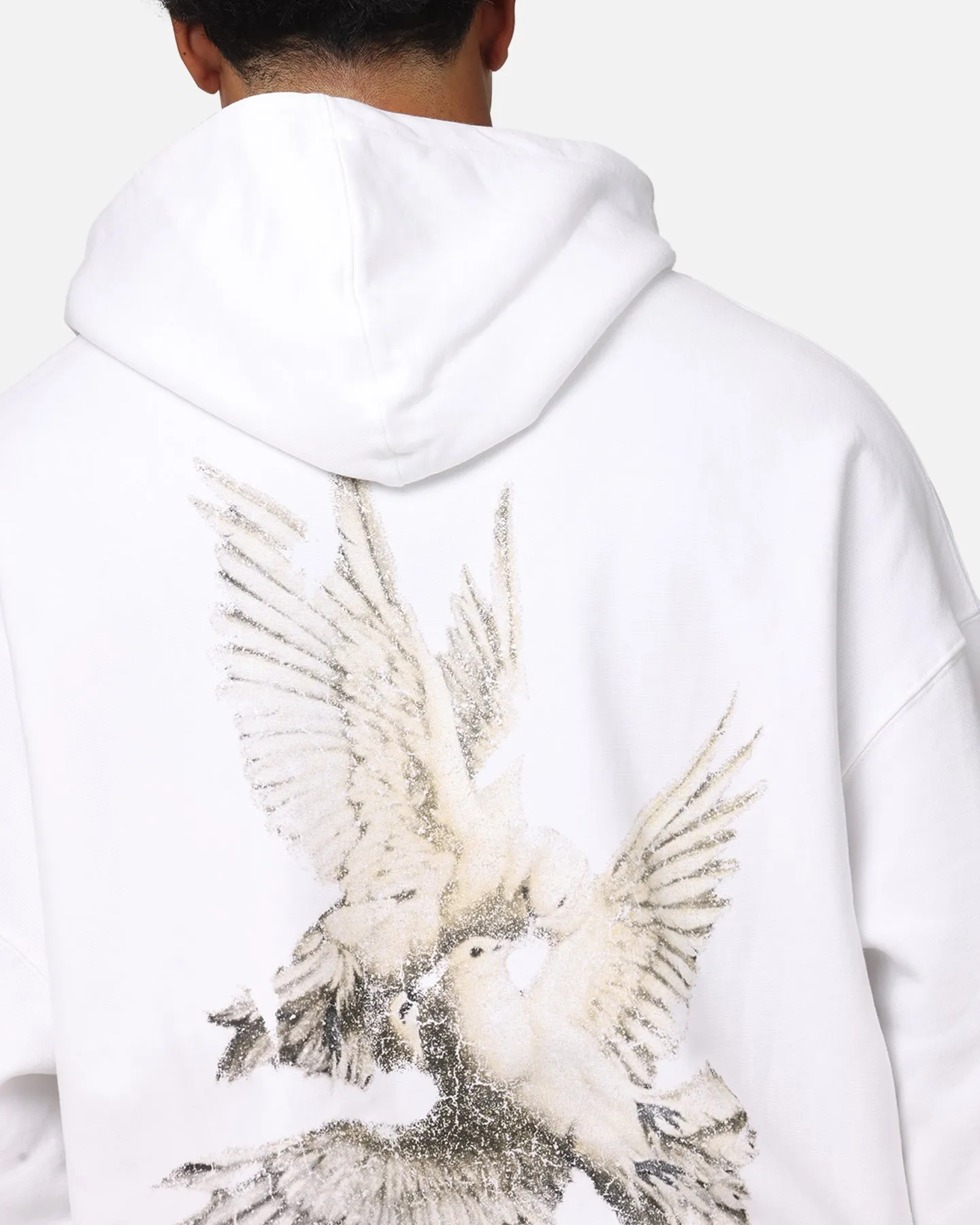 Saint Morta Doves Vintage Hoodie White