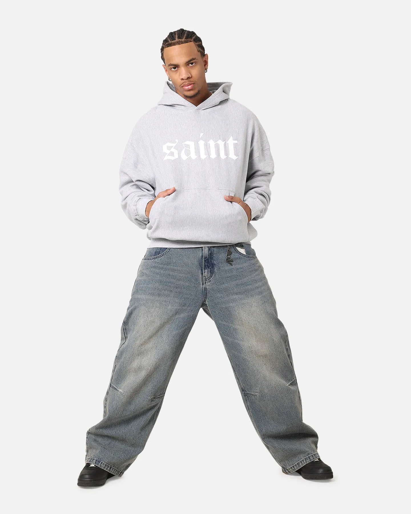 Saint Morta Gothic Premium Hoodie Light Marle