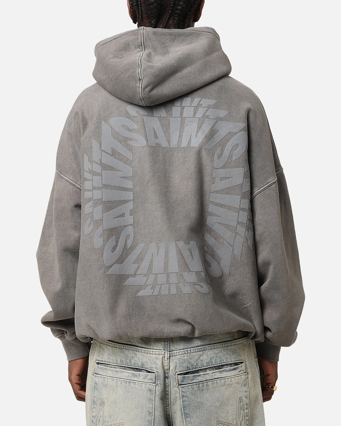 Saint Morta Rave Premium Hoodie Washed Charcoal