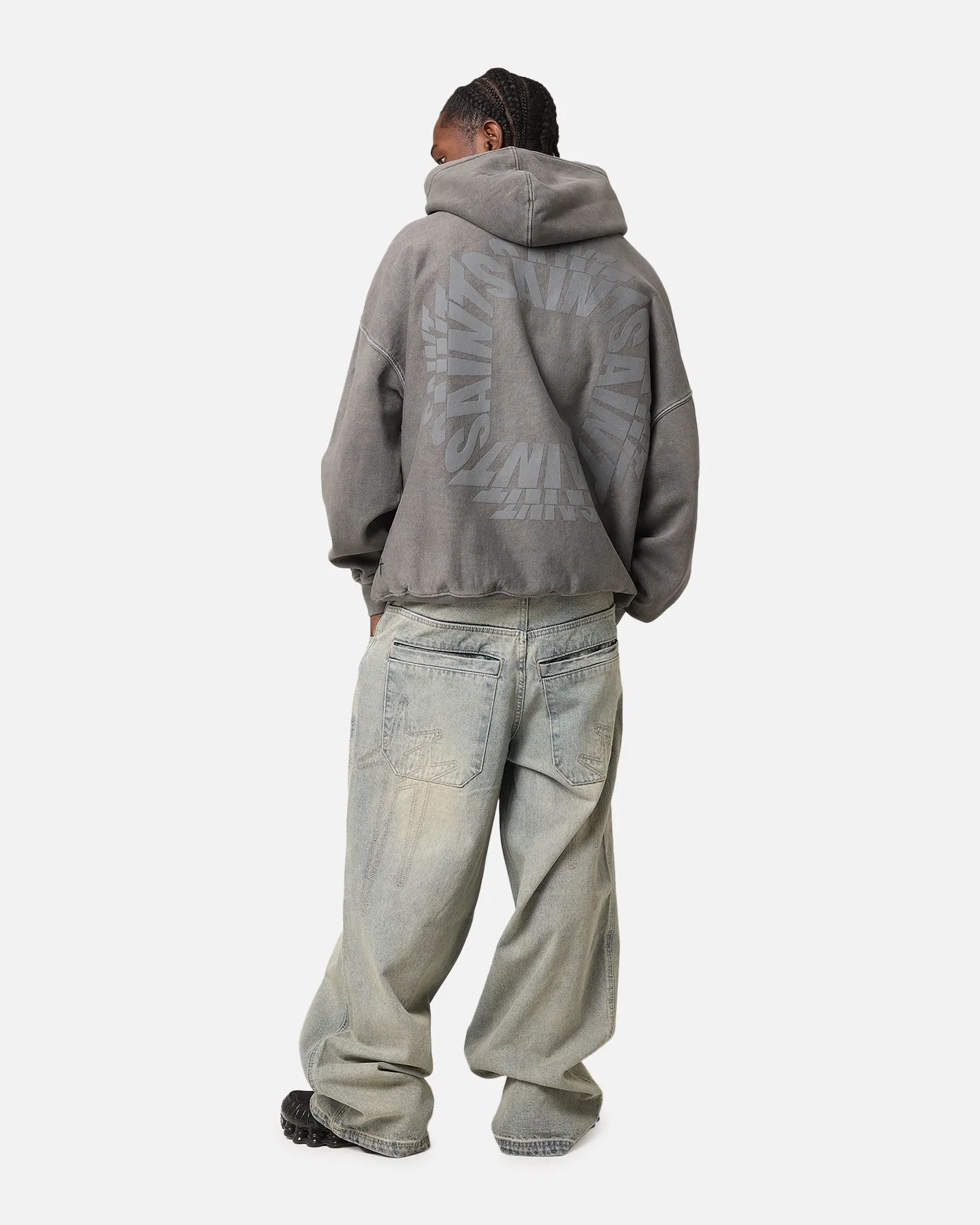 Saint Morta Rave Premium Hoodie Washed Charcoal