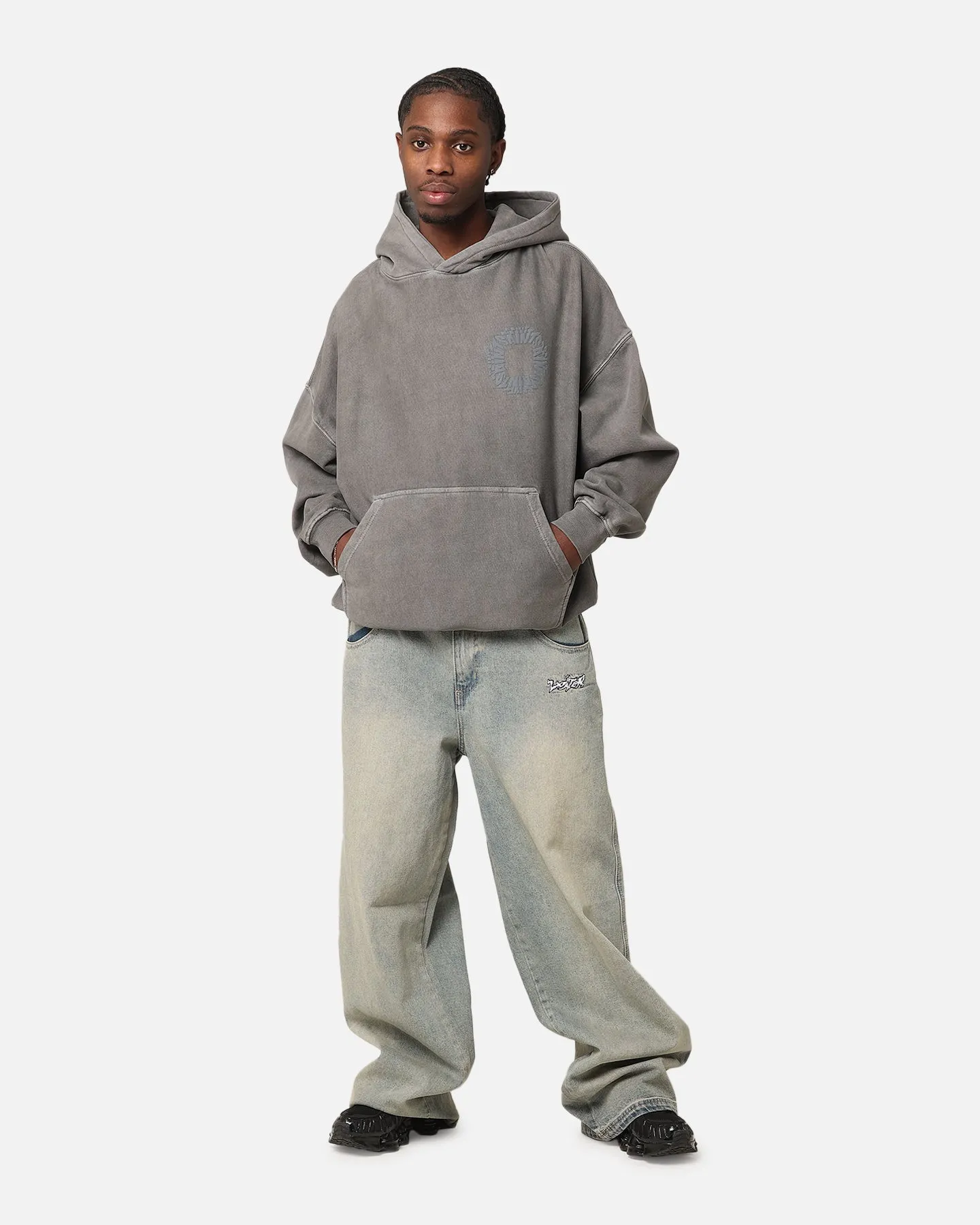 Saint Morta Rave Premium Hoodie Washed Charcoal