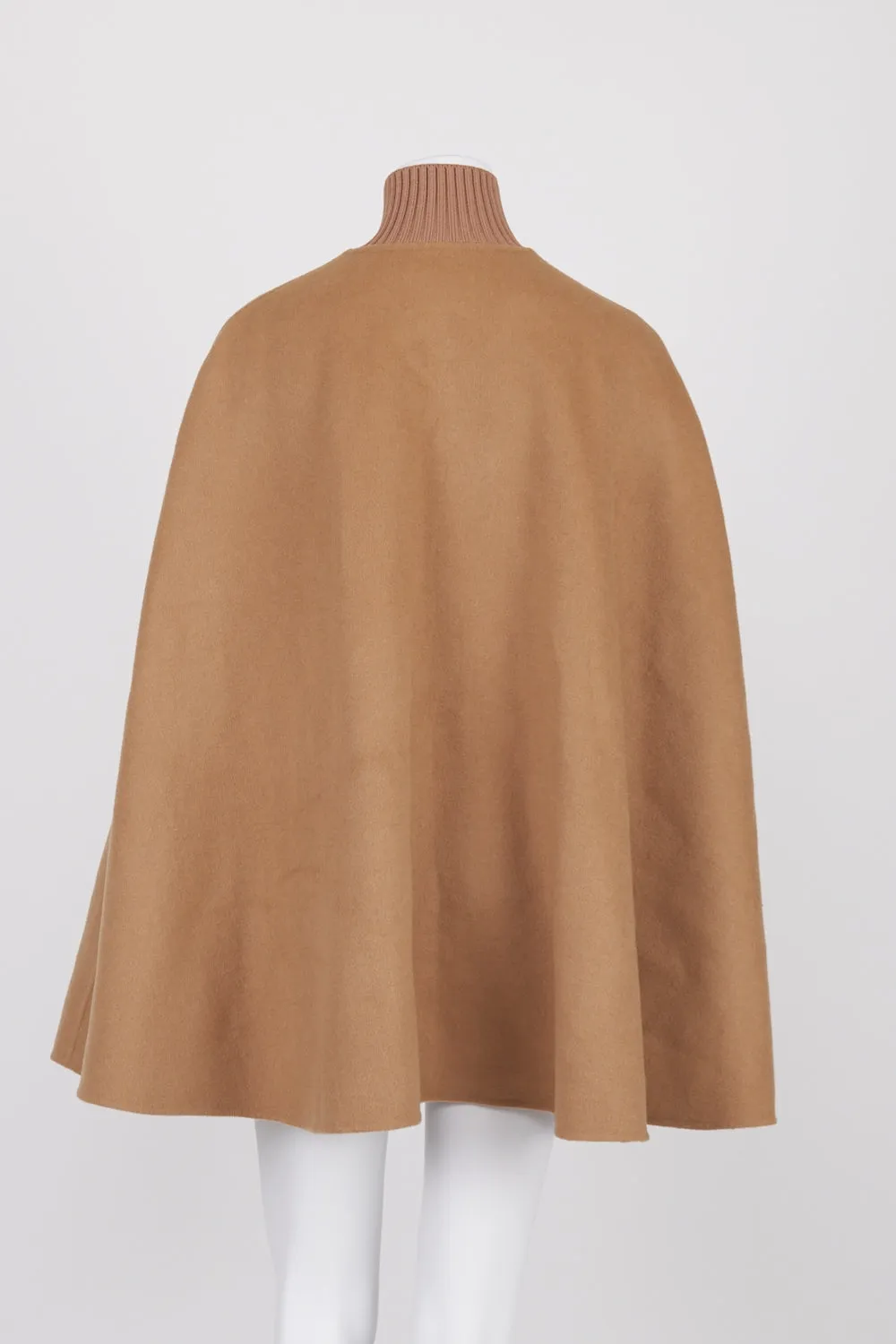 Sandro Camel Wool Blend Cape