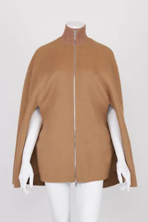 Sandro Camel Wool Blend Cape