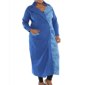 Sea Blue Trench Coat