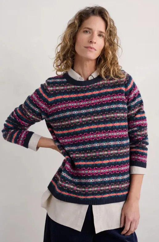 Seasalt Percella Cove Fair Isle Jumper - Palace Cove Maritime Multi