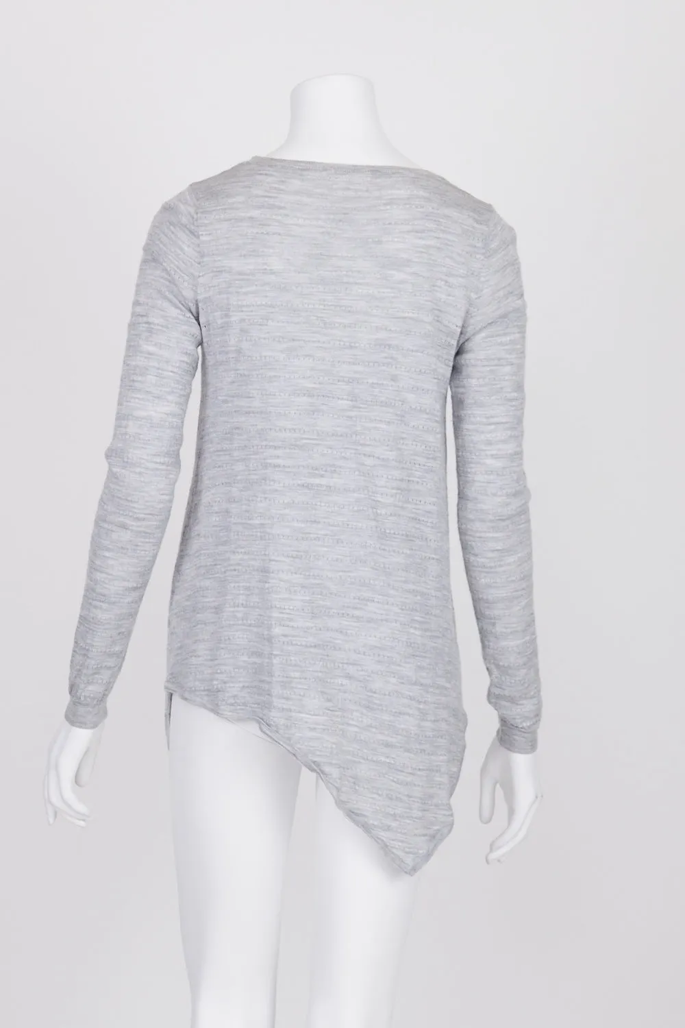 Seed Grey Asymmetric Hem Jumper XS