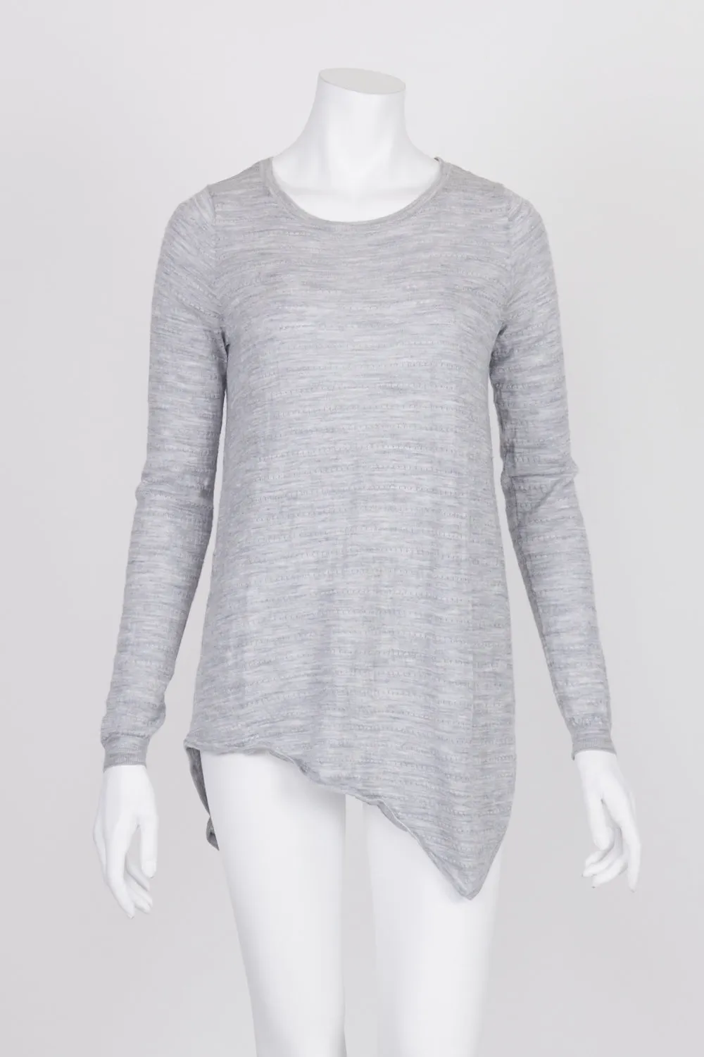 Seed Grey Asymmetric Hem Jumper XS
