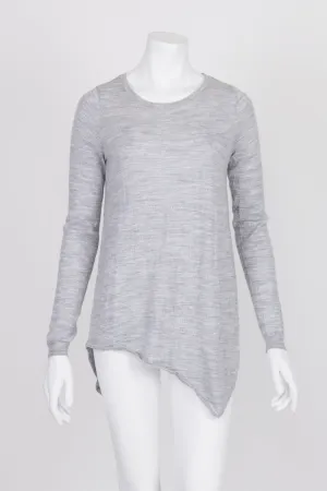 Seed Grey Asymmetric Hem Jumper XS