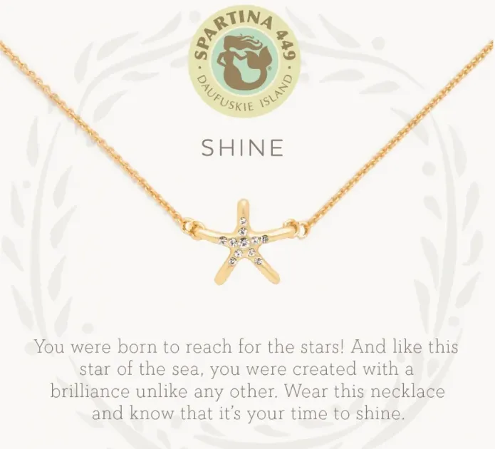 Shine Starfish Necklace