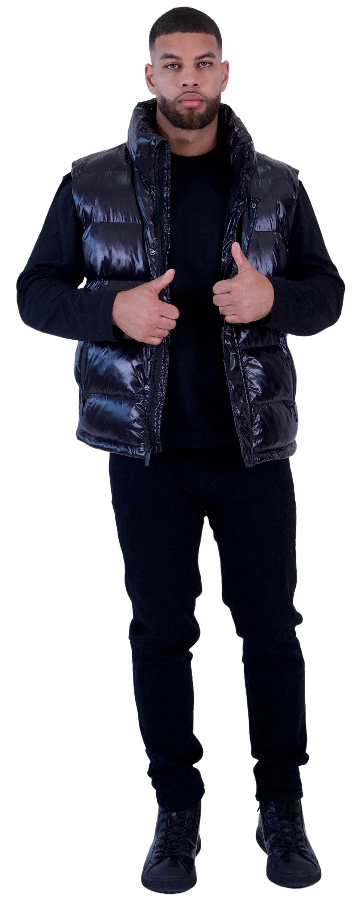 Sicily Men's Cire Puffer Vest