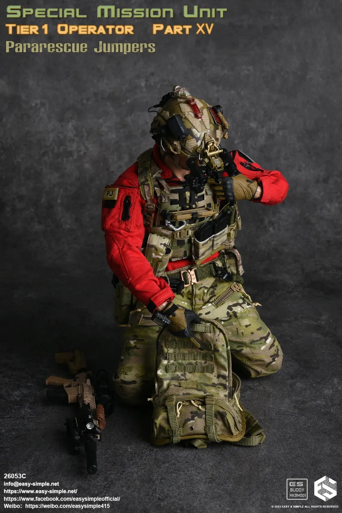 SMU Tier 1 Op. Pararescue Jumper - Male Base Body w/Head Sculpt & Boots