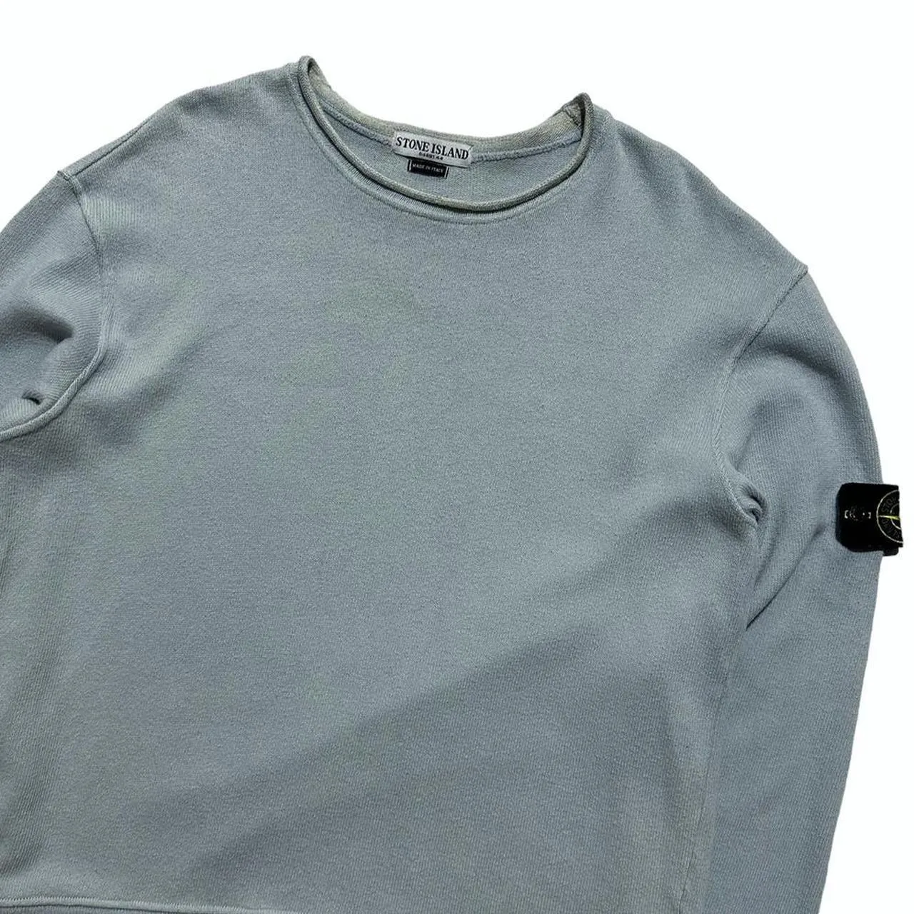 Stone Island Light Blue Pullover Jumper