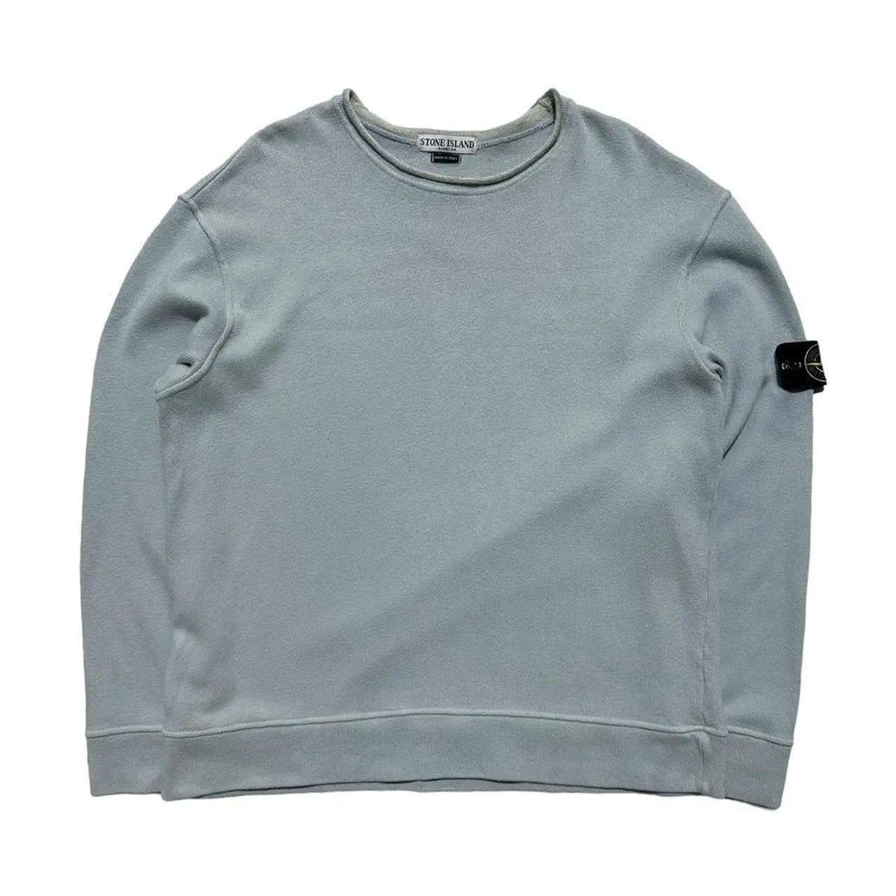 Stone Island Light Blue Pullover Jumper