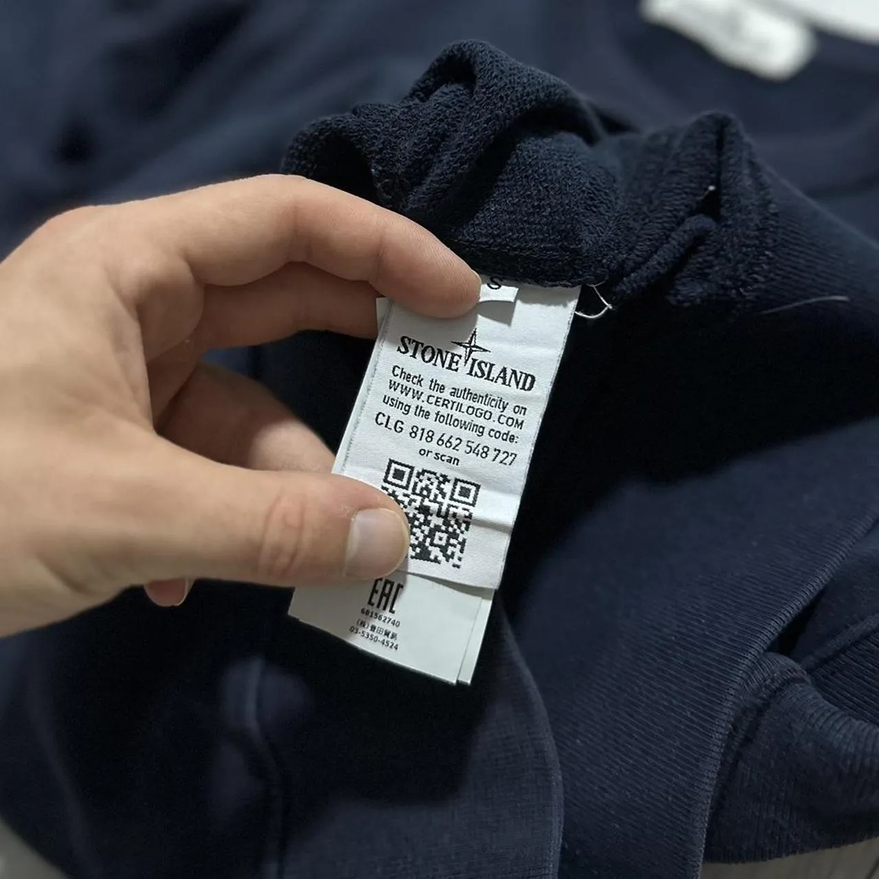 Stone Island Navy Pullover Jumper
