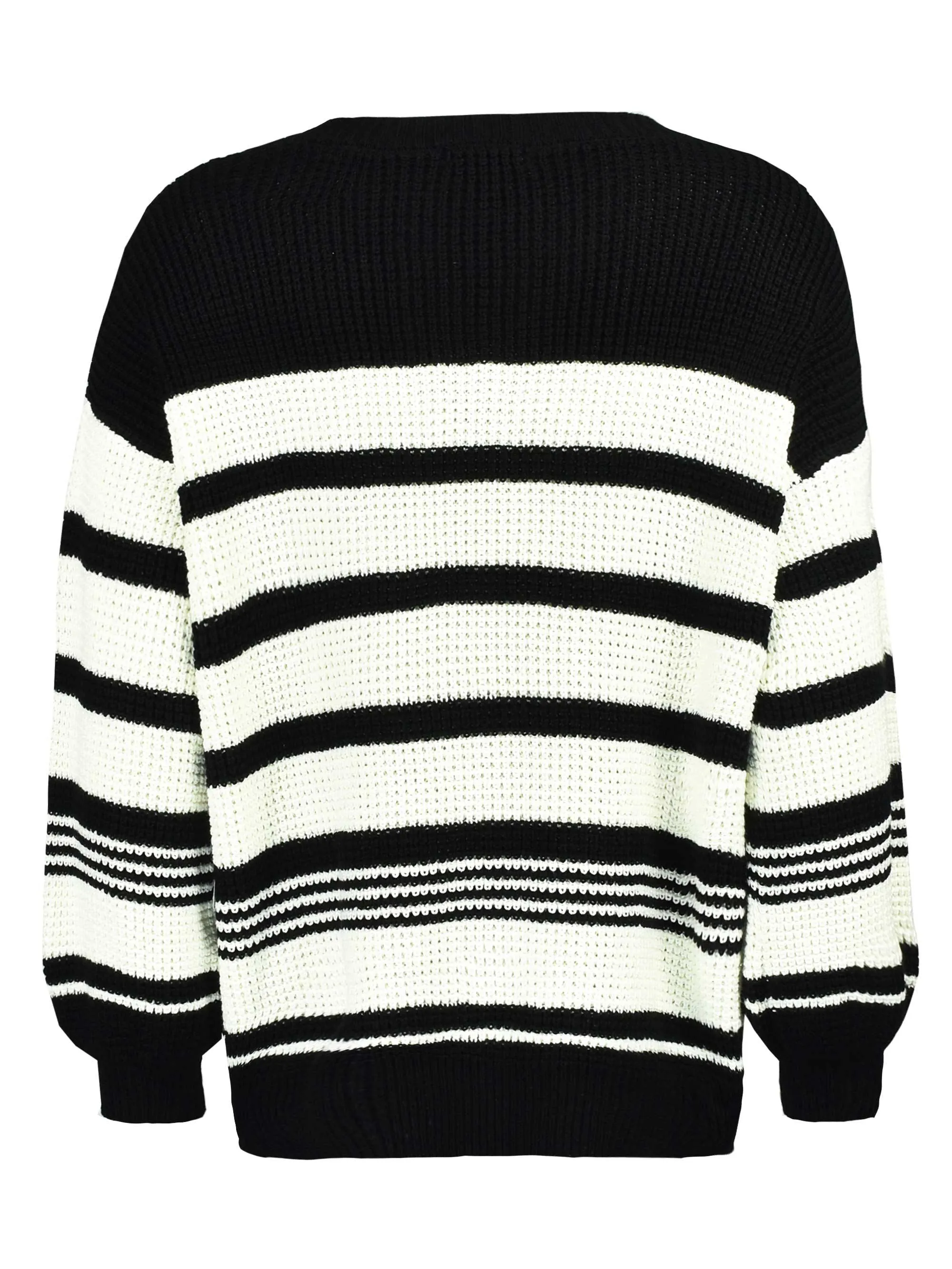 Stripe Waffle Knit Jumper