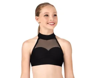 Sweetheart Mock Neck Open Back Bra Top