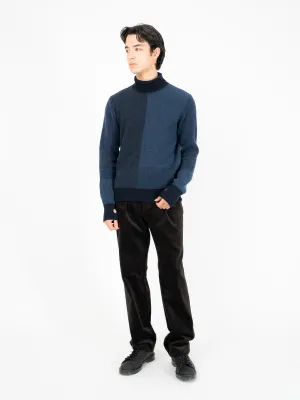 Talbot Roll Neck Jumper Delfino Navy