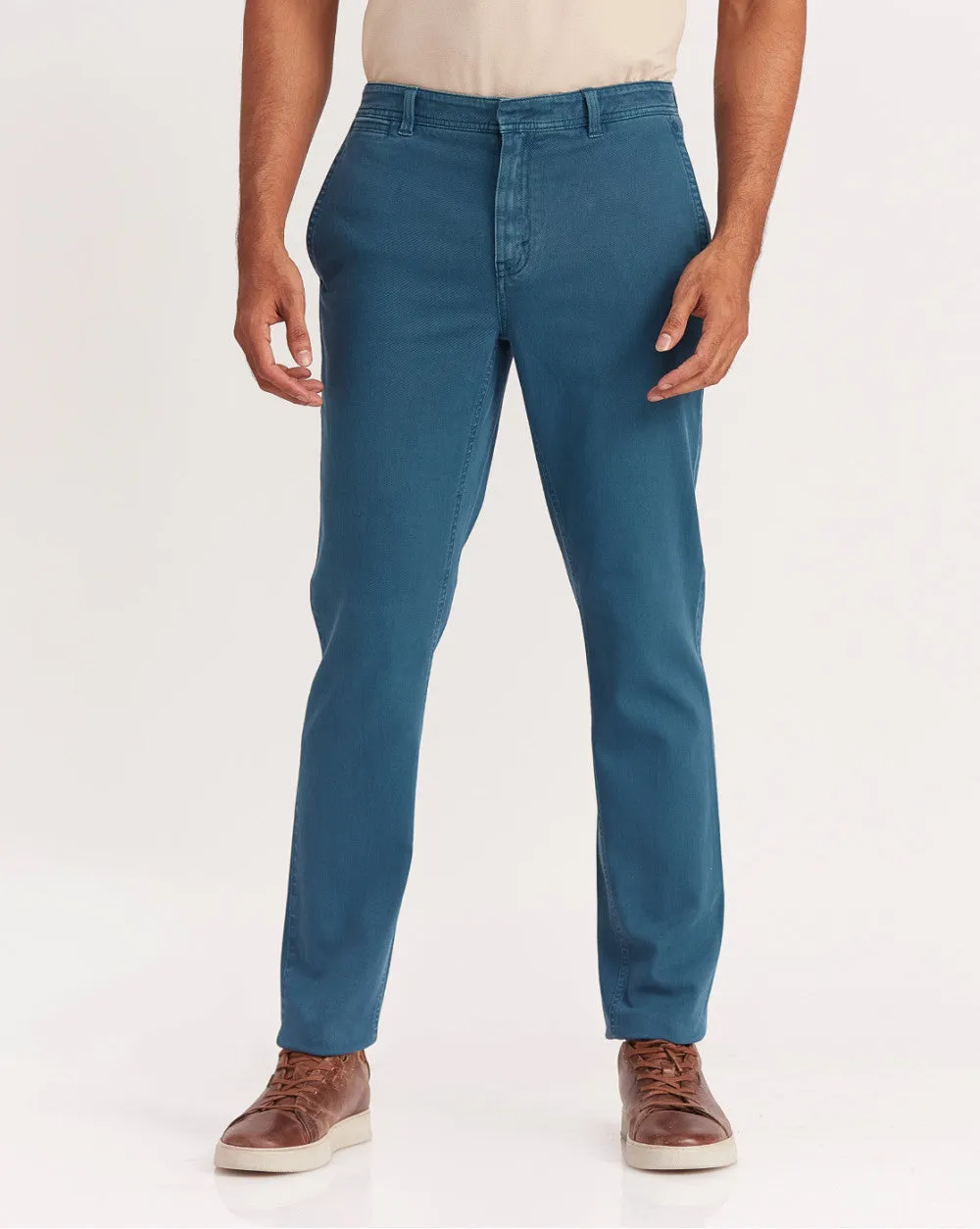 Tapered Fit Garment Dyed Chinos - French Navy