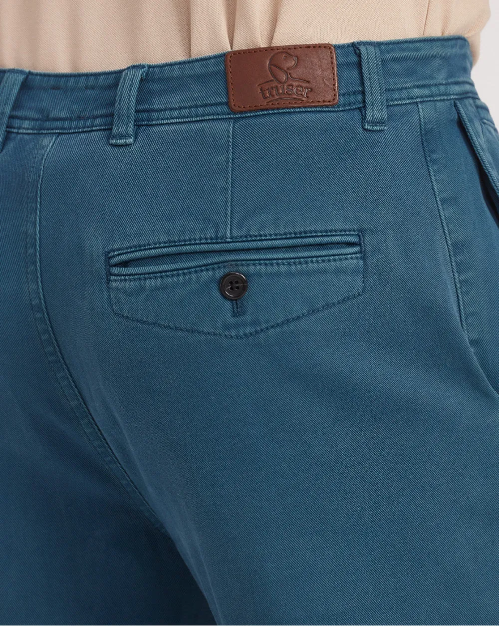 Tapered Fit Garment Dyed Chinos - French Navy