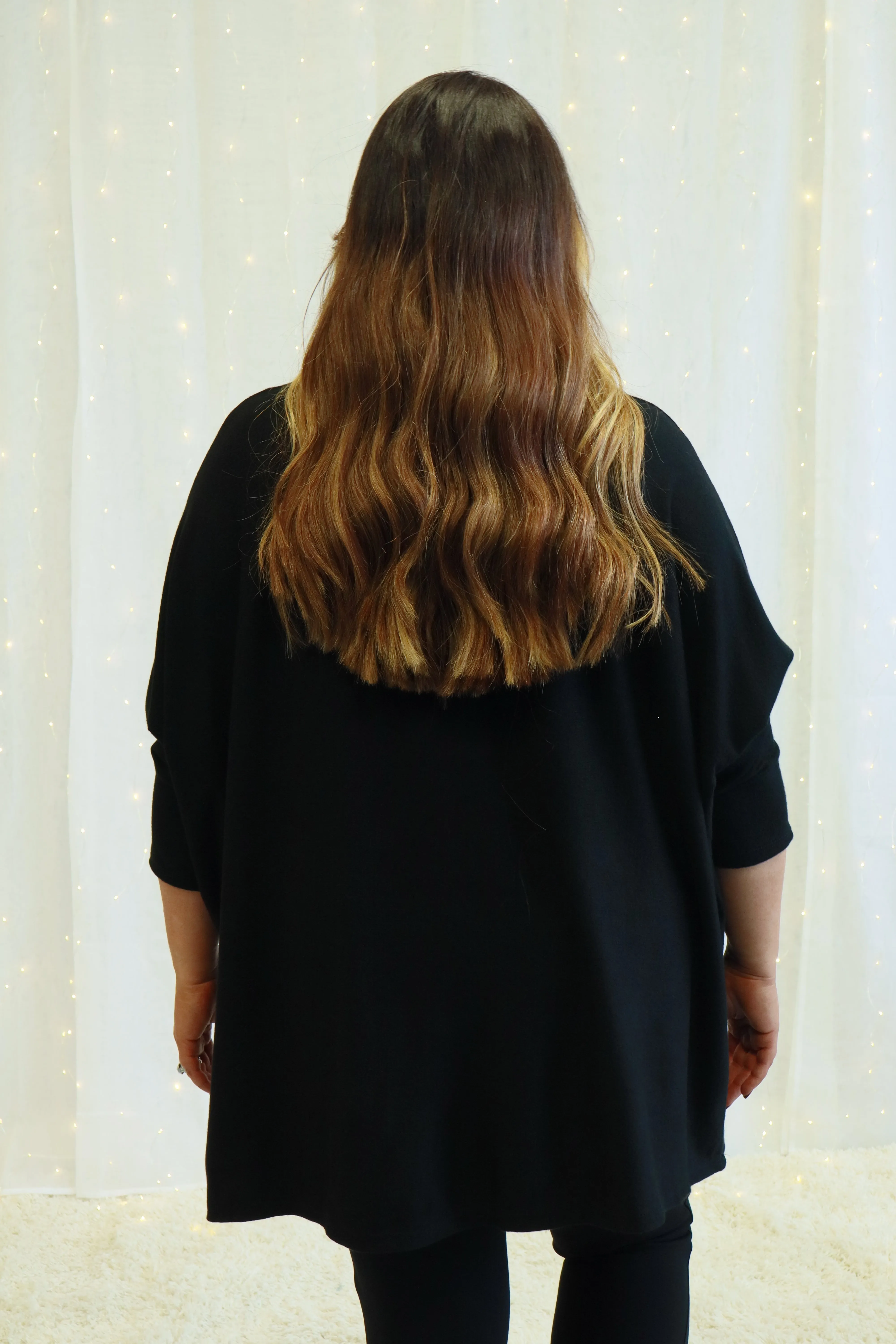 Teagan Sparkle Knit Jumper in Black