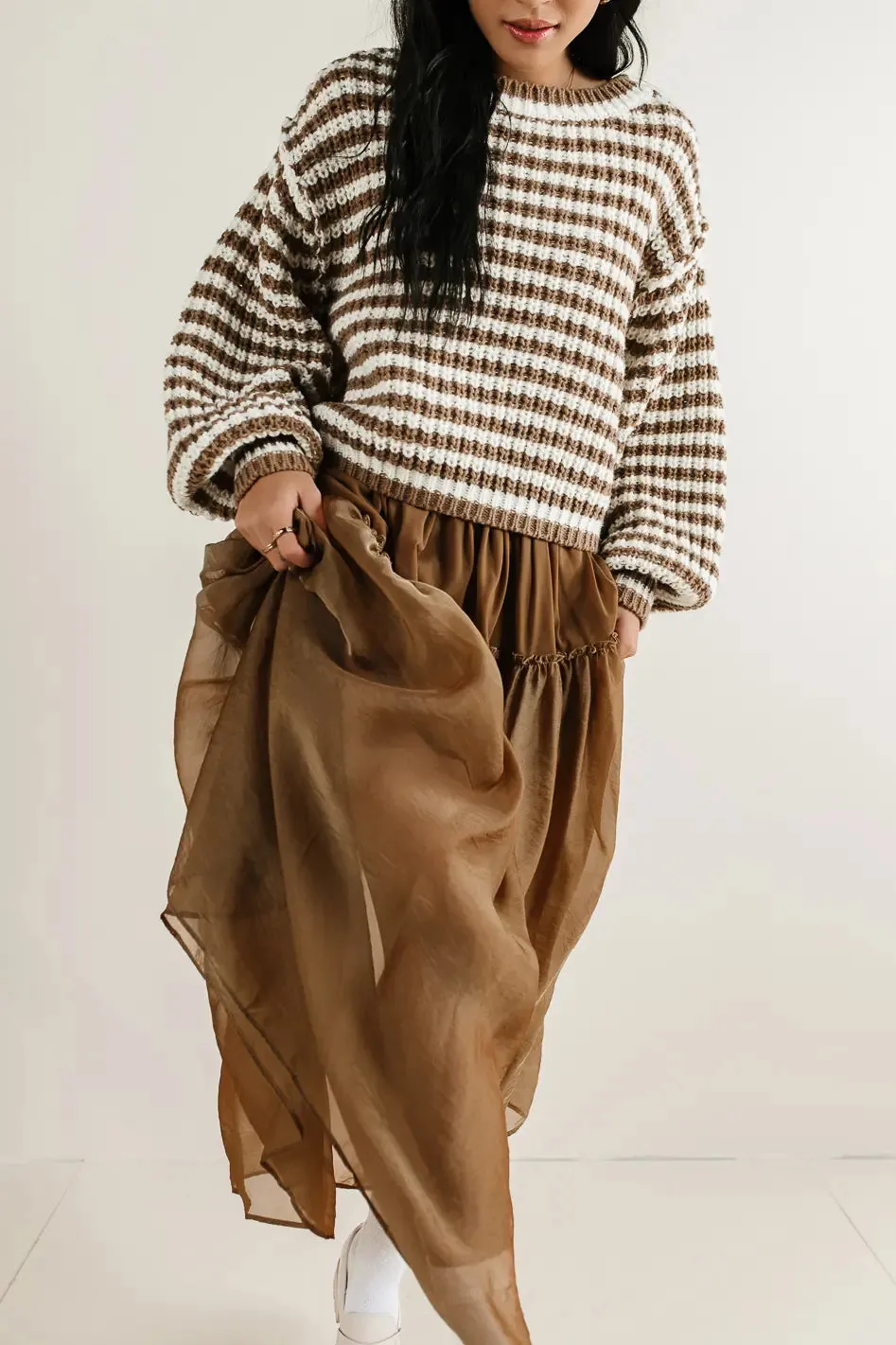 Terrin Tulle Skirt in Olive