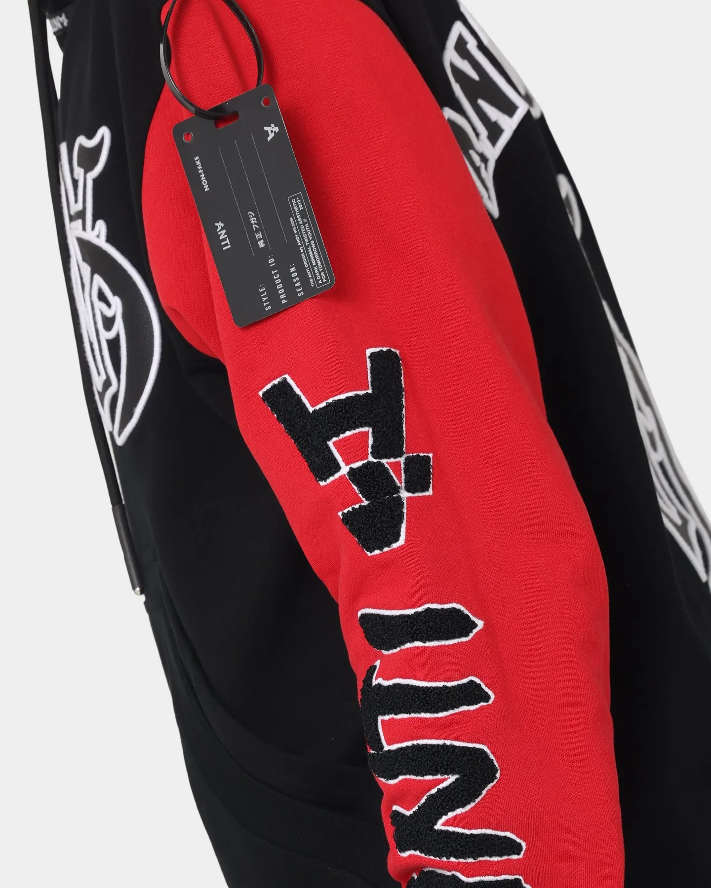 The Anti Order Antidote College Hoodie Black/White/Red