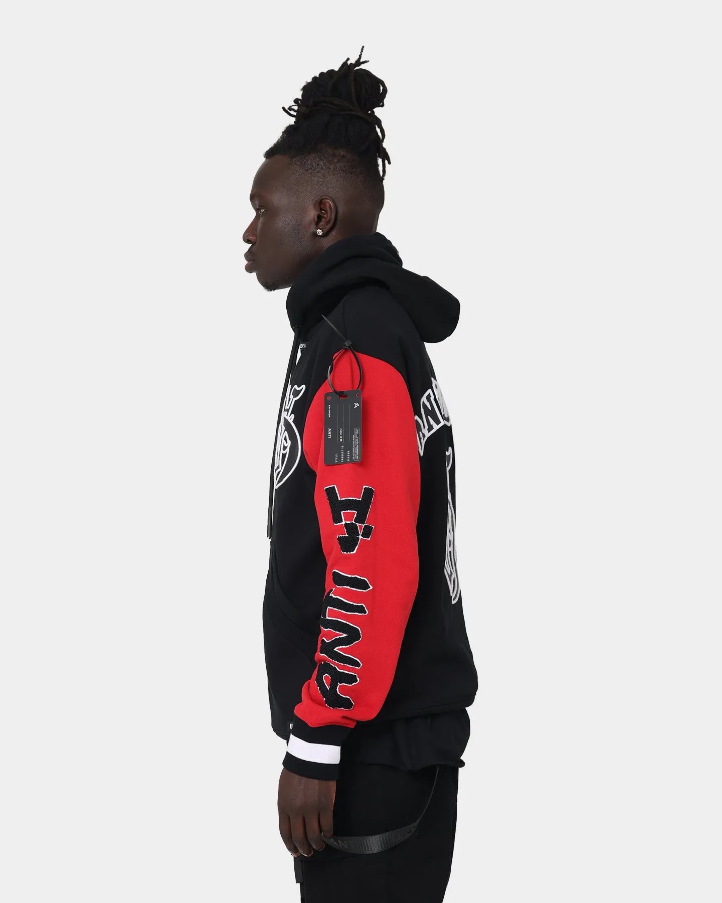 The Anti Order Antidote College Hoodie Black/White/Red
