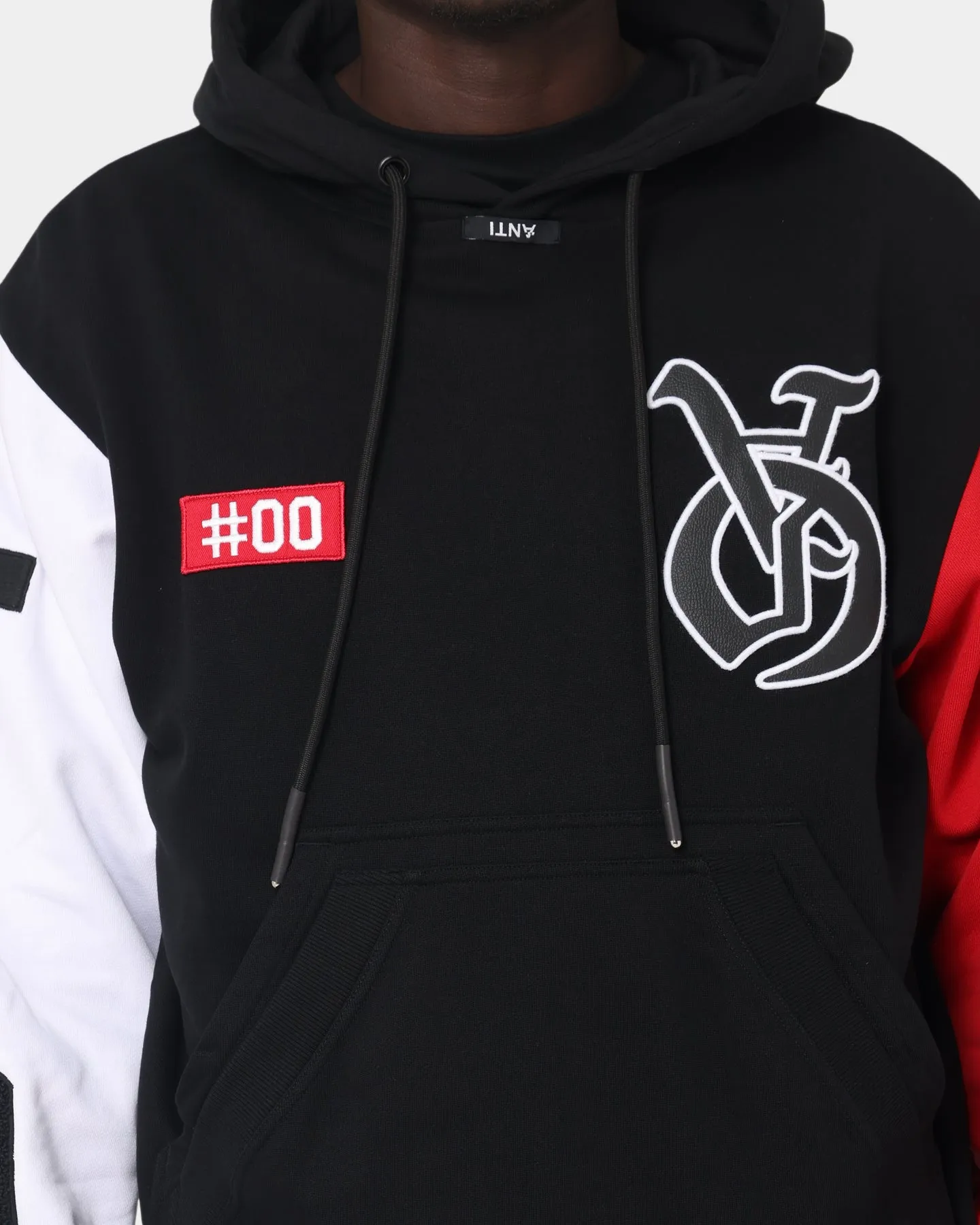 The Anti Order Antidote College Hoodie Black/White/Red