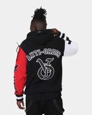 The Anti Order Antidote College Hoodie Black/White/Red
