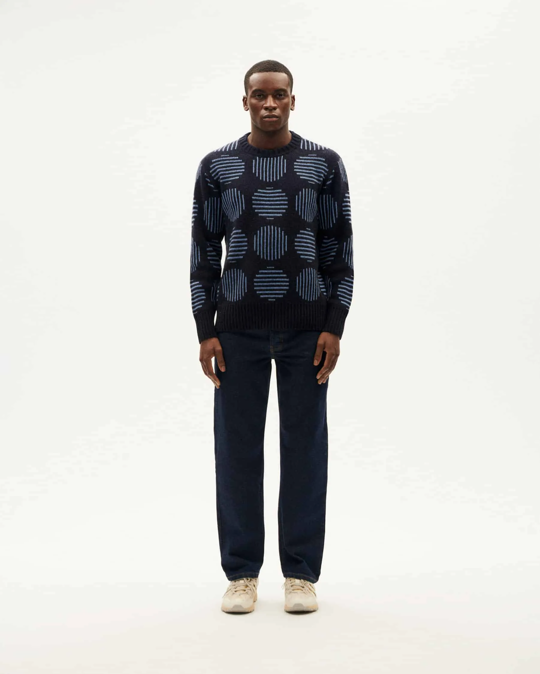THINKING MU Japan Khem knitted sweater men